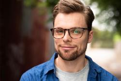 Timothy James Headshot - Glasses